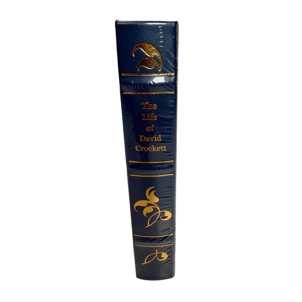 The Life of David Crockett Leather Bound Sealed Frontier Classics Library NEW